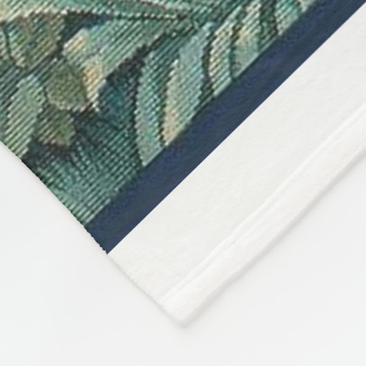 Konijn in het bos - William Morris Fleece Deken (Hoek)