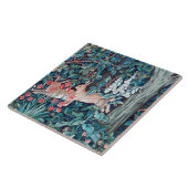 Konijn in het bos, William Morris Tegeltje (Zijkant)