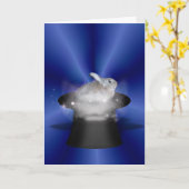 Konijn in het Magische Pet Kaart (Gele Bloem)