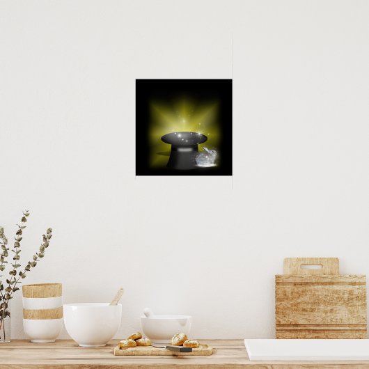 Konijn in het Magische Pet Poster (Keuken)