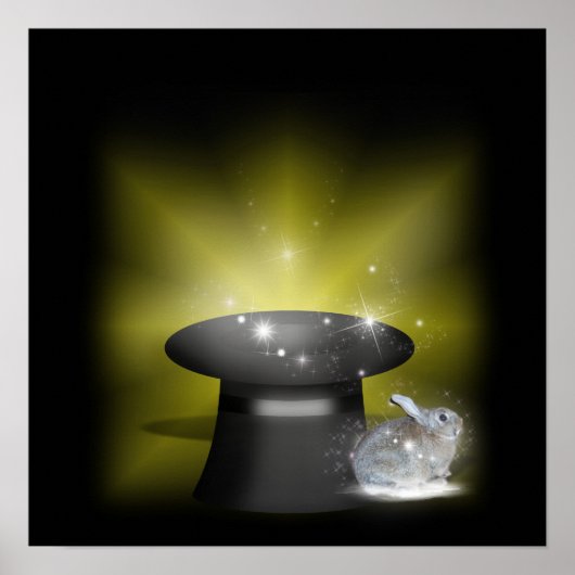 Konijn in het Magische Pet Poster (Voorkant)