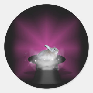 Konijn in het Magische Pet Ronde Sticker