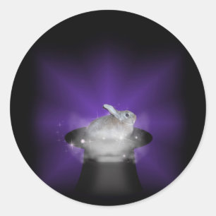 Konijn in het Magische Pet Ronde Sticker