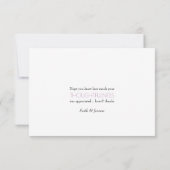 Konijn in krans van krabbelbloemen bedankkaart (Achterkant)