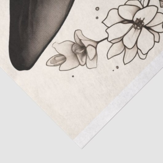 Konijn in lijn Art 2 Decoupage Papier (Detail)