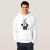 Konijn in Magic met hand en Pet Hoodie (Voorkant volledig)