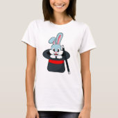 Konijn in Magic met hand en Pet T-shirt (Voorkant)