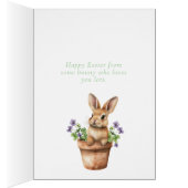 Konijn in mand met klaver- en paardenbloempluizen (Binnen (Rechts))