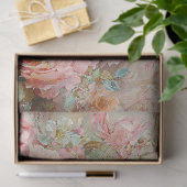  konijn in mandje Floral Elegance Decoupage Tissuepapier (Geschenk)