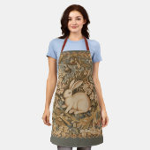 konijn in middeleeuwse tapijtstijl schort (Gedragen)