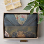 Konijn in pak en Pet 1 Decoupage Papier (Geschenk)