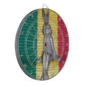 Konijn in Rasta kleuren: een vleugje Groovy Dartbord (Voorkant Links)