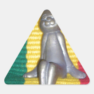 Konijn in Rasta kleuren: een vleugje Groovy Sticker