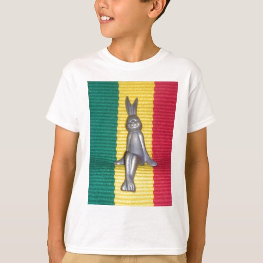 Konijn in Rasta kleuren: een vleugje Groovy T-shirt (Voorkant)