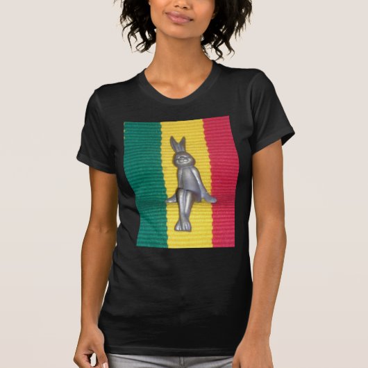 Konijn in Rasta kleuren: een vleugje Groovy T-shirt (Voorkant)