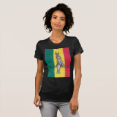 Konijn in Rasta kleuren: een vleugje Groovy T-shirt (Voorkant volledig)