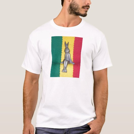 Konijn in Rasta kleuren: een vleugje Groovy T-shirt (Voorkant)
