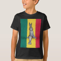 Konijn in Rasta kleuren: een vleugje Groovy