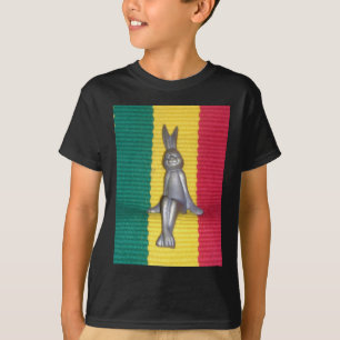 Konijn in Rasta kleuren: een vleugje Groovy T-shirt