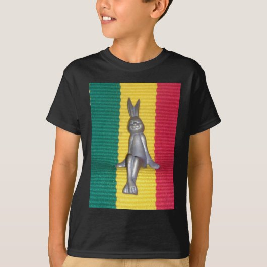 Konijn in Rasta kleuren: een vleugje Groovy T-shirt (Voorkant)