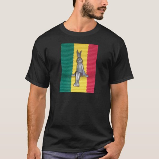 Konijn in Rasta kleuren: een vleugje Groovy T-shirt (Voorkant)