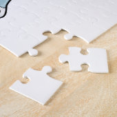 Konijn in sport met volleybal legpuzzel (Zijkant)