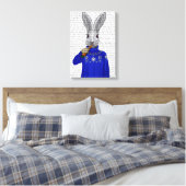 Konijn in Sweater Canvas Afdruk (Insitu (Slaapkamer))