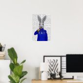 Konijn in Sweater Poster (Thuiskantoor)