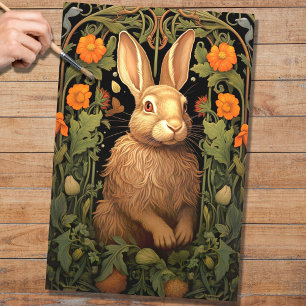 Konijn in Tapestry 1 Decoupage papier