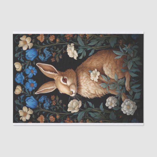 Konijn in Tapestry 3 Decoupage papier (Voorkant)