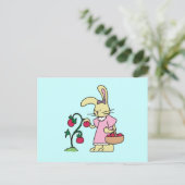 Konijn in Tomato Garden Tshirts en Gifts Briefkaart (Staand voorkant)