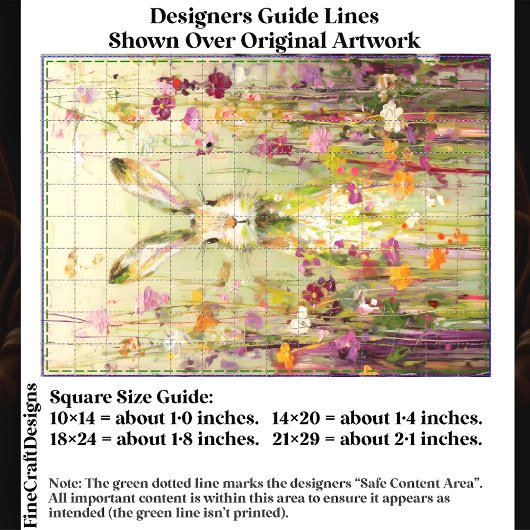 Konijn in weide van wilde bloemen EE3R Decoupage Tissuepapier