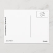 Konijn in winterkat en sneeuwschoenen briefkaart (Achterkant)