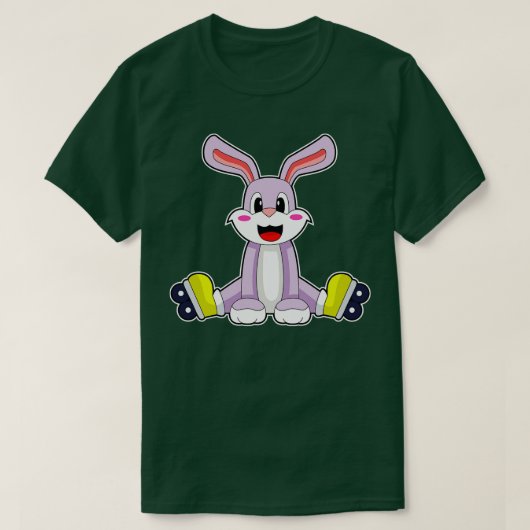 Konijn Inline schaatsen Roller schaatsen 2 T-shirt (Design voorkant)