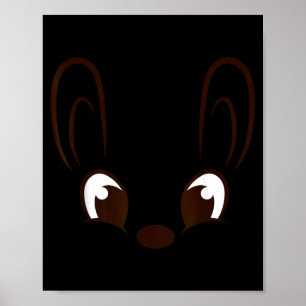 Konijn Jongensgezicht Konijn Halloween Kostuum Pas Poster
