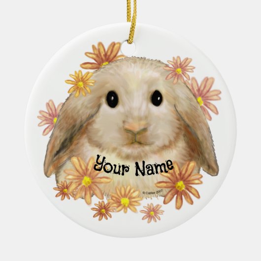 Konijn Keramiek Ornament (Voorkant)
