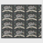 Konijn kerstfeestdag groet hare Gift Wrap Cadeaupapier (Vlak)