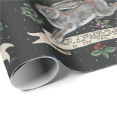 Konijn kerstfeestdag groet hare Gift Wrap Cadeaupapier (Rol Hoek)