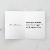 konijn kerstkaart feestdagen kaart (Binnen)