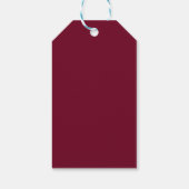 konijn kerstman met kerstboom cadeaulabel (Achterkant)