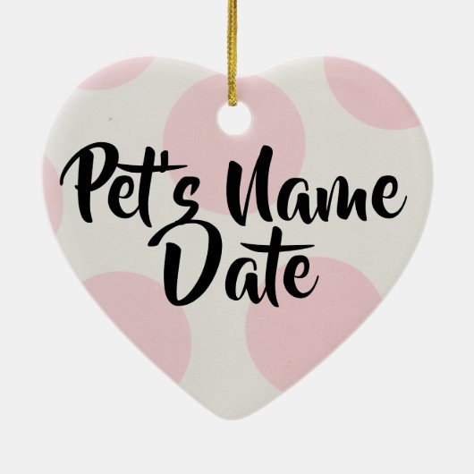 Konijn Kerstmis Valentijn Ornament Memorial Roze (Achterkant)