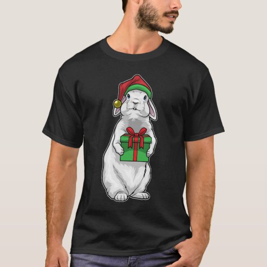 Konijn Kerstpakket T-shirt (Voorkant)