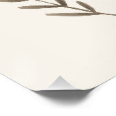 Konijn-kinderkamerprint, Cute Boho-kinderen muurku Perfect Poster (Hoek)