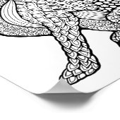 Konijn Kleurplaat Kunst Poster (Hoek)