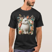 Konijn konijn konijn esthetische bloem voor meisje t-shirt (Voorkant)