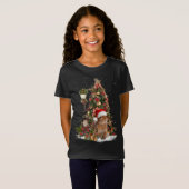 Konijn konijn konijn kerstboom verlichting dwerg l t-shirt (Voorkant volledig)