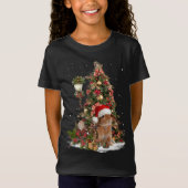 Konijn konijn konijn kerstboom verlichting dwerg l t-shirt (Voorkant)