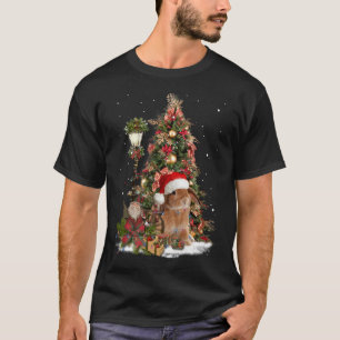 Konijn konijn konijn kerstboom verlichting dwerg l t-shirt
