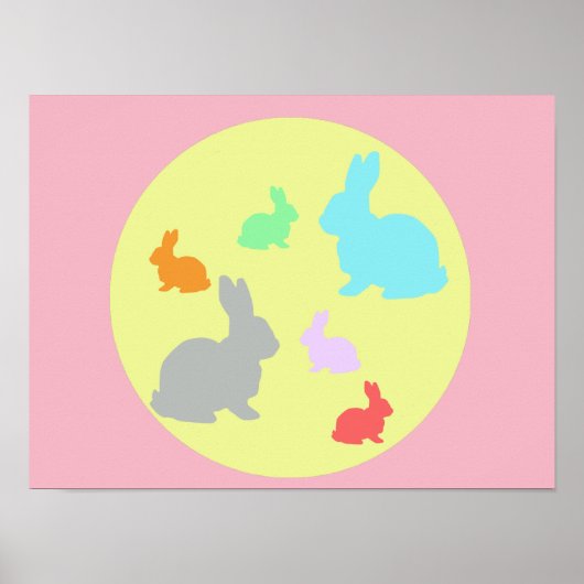 Konijn / Konijnenwereld A3 Poster (Voorkant)