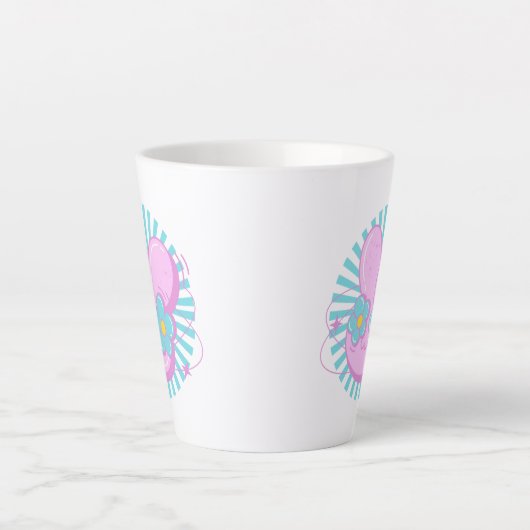 Konijn Latte Mok (Voorkant)